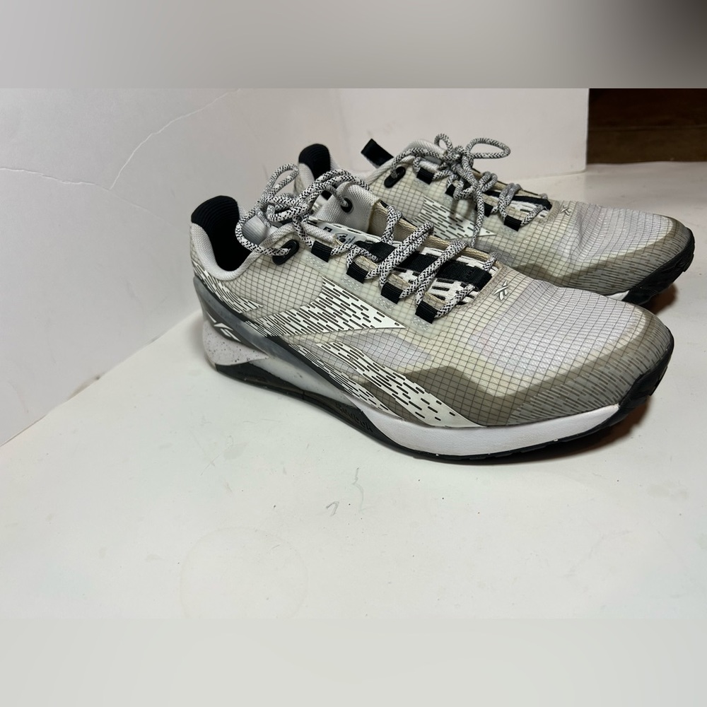 Reebok Mens Nano X1 Adventure GW2833 White Running Shoes Sneakers Size 9.5